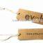 garment jeans paper hang tag with cotton rope