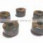Natural Unakite Fancy Smooth Handmade Big Hole Tyre Beads