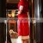 long gown sexy christmas sex party santa clause costume with big hat