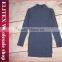 Wholesale in stock grey high cut sexy fashion pullover long sleeves woman sweater