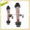 DN50 metal tube flow meter with 600LPH and plastic injection molding