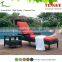 TG15-0261 Pool side plastic rattan wicker lounge chair with footrest