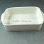 Hot Wholesale white ceramic bake plate with handles for daily use stock