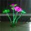 2017 hot sale luminous fiber optic colorful led lotus lamp