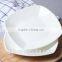 Customized white ceramic kitchen plates and bowls set