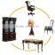 New Arrival French Imperial Style Wood Carving Office Desk with Armchair and Bookcase BF12-03274b