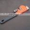 drop forged Carbon Steel Pipe Wrench with dipped handle