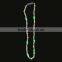 Deluxe light up purple gold and green beads led beads jewelry flashing madri gras necklace sedex audit