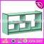 Customize colorful children small wooden bookcase W08C192