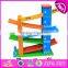 2017 new design 5 levels children funny wooden race car track toy W04E050