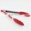 Red Silicone Food Tongs Kitchen Tools
