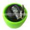 Hot selling silicone traveling metal hook collapsible water bottle