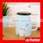 UCHOME China Product! Fashion Creative Ceramic Cup With Cover With Spoon Cute Cartoon Mug