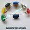 PVC Coat Round Button Shape Coloured Decorative Thumb Tack
