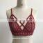 Sexy Lace net bra panty Soft Bra Push Up Deep V Straps Polka Dots Bralette beautiful bra sexy bra design latest fashion sexy bra