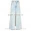 best selling autumn ladies long denim skirts pattern customized