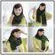 factory make promotional cheap price high quality popular lovely girl cheap winter knitted acrylic scarf