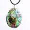 peace sign abalone shell pendant necklace personal custom sea shell necklace