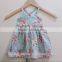 Casual Style Wholesale Baby Girl Summer Clothes Floral Boutique Breathable Party Dress