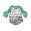 Boya Baby Easter Boutique Clothing Ruffle Raglan T-shirt With Bunny Printed Pattern