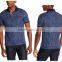 Custom Mens Formal Wholesale Full Printed Different Color Collar Polo Shirt