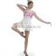 2016 - Girl's white skirts with muticolor sequin lycrial ballet romantic dance tutu dress costumes
