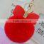 Bowknot Keychain Female Rex Rabbit Fur Ball Car Pendant Creative Bag Strap Pendant Key Chain
