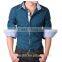 mens slim fit solid color button down collar dress shirt