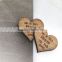Personalised Wooden Heart Table Decorations, Rustic, Vintage Wedding Favours