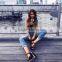 B33789A Autumn fashion long sleeve high collar cheap bodysuit