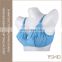 Fashion blue full cup women bra cotton breathable big cup bra