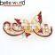 New Designs Butterfly Rhinestone French Hair Barrette Clips