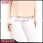 Latest Design White Broken Hollow Woman Pencil Trousers Custom Made Winter Bodycon Lady Pants