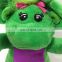 HI CE new arrival movie character barney with music,stuffed plush toy barney for hot selling