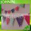 Eco-friendly custom design pennant triangle string flag paper bunting