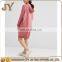 China Clothing Manufacuter Pink Dress with Hoodies Knitted Dress for Maternity JY Apparel