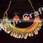 Designer Fashion Pom Pom Necklace-Indian Handmade Banjara pom pom Necklace-Vintage Gypsy Boho Pom Pom necklace