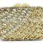 gold color beaded purse fashion evening clutch bag evening handbag for party