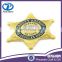 metal gold plated custom sheriff badge