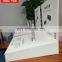 Factory custom L shape white PMMA plexiglass acrylic display stand