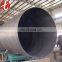 black steel spiral welded pipe beveled end