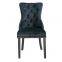 Navy Color Velvet Dining Chair in Solid Wood,Modern Dining Chair HL-6087