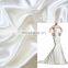 100% polyester satin fabric/white satin fabric for bride garment