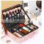 M size Professional cosmetic makeup bag organizer makeup box  with shoulder strap
