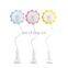 Cute Sunflower Shape 360degree Rotation Folding Clip Fans Mini Design Pink Yellow Sky Blue
