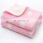 2020 summer new design cotton muslin gauze fabric safe nontoxic cartoon animal reactive printed new born baby swaddle blanket