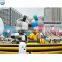 2018 commercial Inflatable Rainbow Bear Theme Amusement Park Soft Covering PVC Indoor Playground Equipment for Kids