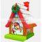 Inflatable Advertising 25ft christmas inflatable santa,outhouse Inflatable Christmas Bouncer Castle decoration