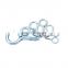China manufacturer carbon steel eye hook screw with washer self tapping eye screw