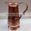 Manufacturer and Exporter of Hammered Copper Barrel Mug With Solid Brass Handle from India